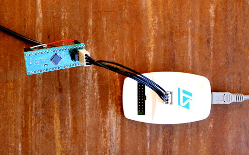 STM8S-DIP-LQFP48 module with Demo running